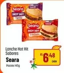 Oferta de Seara - Lanche Hot Hit por R$6,48 em Super Muffato