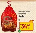 Oferta de Sadia - Peru Temperado Congelado por R$34,49 em Super Muffato