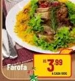 Oferta de Farofa por R$3,99 em Super Muffato