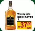 Oferta de Nobilis - Whisky Natu por R$37,99 em Max Atacadista