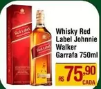 Oferta de Johnnie Walker - Whisky Red Label por R$75,9 em Max Atacadista