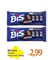 Oferta de Lacta - Bis por R$2,99 em Atacadão