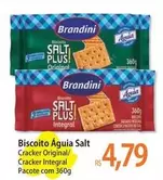 Oferta de Brandini - Biscoito Aguia Salt por R$4,79 em Atacadão