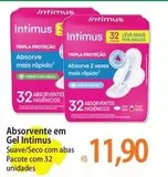 Oferta de Intimus - Absorvente Em Gel por R$11,9 em Atacadão