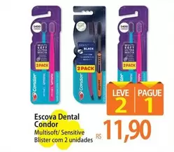 Oferta de Condor - Escova Dental por R$11,9 em Atacadão