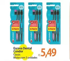 Oferta de Condor - Escova Dental por R$5,49 em Atacadão