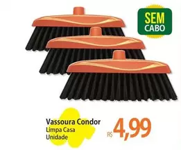 Oferta de Condor - Vassoura por R$4,99 em Atacadão