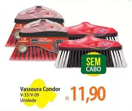 Oferta de Condor - Vassoura por R$11,9 em Atacadão