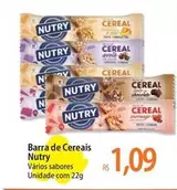 Oferta de Nutry - Barra De Cereais por R$1,09 em Atacadão