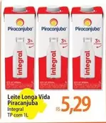 Oferta de Piracanjuba - Leite Longa Vida por R$5,29 em Atacadão