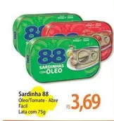 Oferta de 88 - Sardinha por R$3,69 em Atacadão