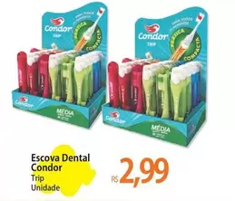 Oferta de Condor - Escova Dental por R$2,99 em Atacadão