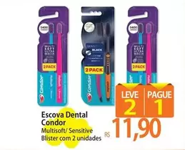 Oferta de Condor - Escova Dental por R$11,9 em Atacadão