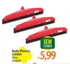 Oferta de Condor - Rodo Plástico por R$5,99 em Atacadão