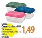 Oferta de MB - Caixa Organizadora por R$1,49 em Atacadão