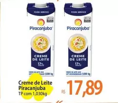 Oferta de Piracanjuba - Creme De Leite por R$17,89 em Atacadão