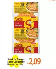 Oferta de Sadia - Steak De Frango por R$2,09 em Atacadão