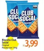 Oferta de Original - Biscoito Club Social por R$3,99 em Atacadão