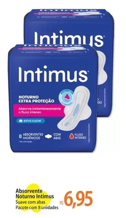 Oferta de Intimus - Absorvente Noturno por R$6,95 em Atacadão