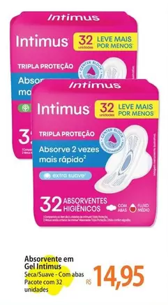 Oferta de Intimus - Absorvente Em Gel por R$14,95 em Atacadão