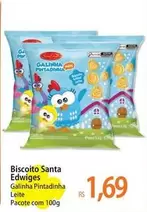 Oferta de Galinha Pintadinha - Biscoito Santa Edwiges por R$1,69 em Atacadão