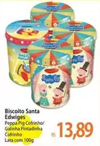 Oferta de Peppa pig - Biscoito Santa Edwiges por R$13,89 em Atacadão