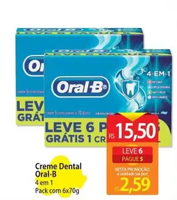 Oferta de Oral-B - Creme Dental por R$15,5 em Atacadão