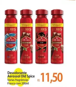 Oferta de Old Spice - Desodorante Aerossol por R$11,5 em Atacadão