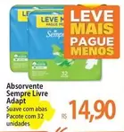 Oferta de Sempre Livre - Absorvente Adapt por R$14,9 em Atacadão