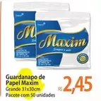 Oferta de Máxim - Guardanapo De Papel por R$2,45 em Atacadão