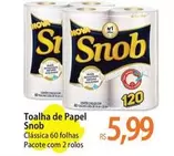 Oferta de Snob - Toalha De Papel por R$5,99 em Atacadão