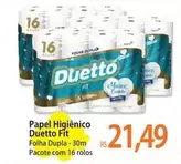 Oferta de Duetto - Papel Higiênico Fit por R$21,49 em Atacadão