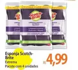 Oferta de Scotch Brite - Esponja por R$4,99 em Atacadão