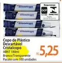 Oferta de De   - Copo De Plástico Descartavel Cristalcopo por R$5,25 em Atacadão