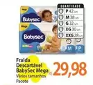 Oferta de Babysec - Fralda Descartável por R$29,98 em Atacadão