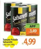 Oferta de Salsaretti - Tomate Pelado por R$4,99 em Atacadão