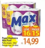 Oferta de Max Pure - Papel Higiênico por R$14,99 em Atacadão