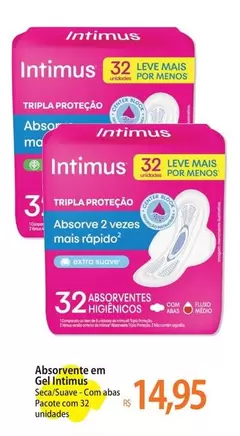 Oferta de Intimus - Absorvente Em Gel por R$14,95 em Atacadão