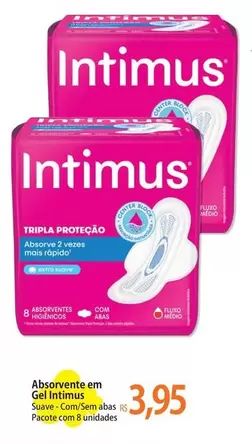 Oferta de Intimus - Absorvente Em Gel por R$3,95 em Atacadão