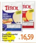 Oferta de Tirol - Queijo Mussarela/ Prato por R$16,59 em Atacadão