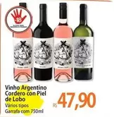 Oferta de Argentino - Vinho  Cordero Con Piel De Lobo por R$47,9 em Atacadão