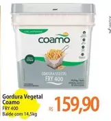 Oferta de Coamo - Gordura Vegetal por R$159,9 em Atacadão