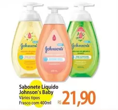 Oferta de Johnson's - Sabonete Líquido Baby por R$21,9 em Atacadão