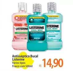 Oferta de Listerine - Antisséptico Bucal por R$14,9 em Atacadão