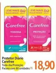 Oferta de Carefree - Protetor Diário por R$18,9 em Atacadão