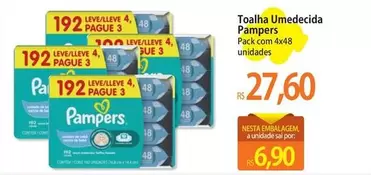 Oferta de Pampers - Toalha Umedecida por R$27,6 em Atacadão