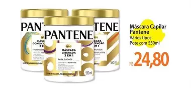 Oferta de Pantene - Máscara Capilar por R$24,8 em Atacadão