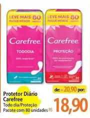 Oferta de Carefree - Protetor Diário por R$18,9 em Atacadão