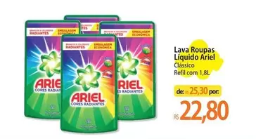 Oferta de Ariel - Lava Roupas Líquido por R$22,8 em Atacadão