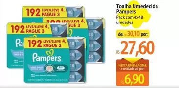 Oferta de Pampers - Toalha Umedecida por R$27,6 em Atacadão